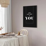  Slika - Key to Success (1-part) - Black and White English Inscriptions 80x120 U crnom drvenom okviru | shoptok.hr