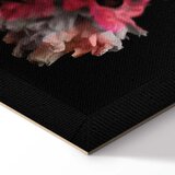  Slika - Peony Charm (1-part) - Colorful Bouquet on Black Background 60x90 | shoptok.hr