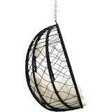  Viseća jaja stolica Krem bijelo 91,5 x 54,5 x 107 cm poliratan | shoptok.hr