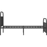  Metalni okvir kreveta uzglavlje i podnožje crni 100x190 cm | shoptok.hr