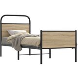 vidaXL Okvir kreveta bez madraca boja hrasta sonome 75 x 190 cm drveni | shoptok.hr
