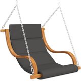 Furnova Gugalni stol brez okvirja z blazino trden ukrivljen les, (22012601) | Shoptok.si