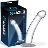GLAZED zakrivljeni prozirni dildo 16cm ili 18cm - 16cm | shoptok.hr
