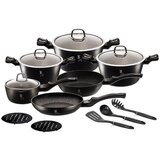 Shumee set lončkov 15 element berlinger haus črno srebrna BH-6155, (21384623) Cene