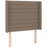  Uzglavlje smeđesivo 83 x 16 x 118/128 cm od tkanine | shoptok.hr