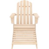 Maison Chic Vrtni Stoli - Stol za vrt Adirondack z naslonjalom za noge trden les jelke JS606, (21878964) | Shoptok.si