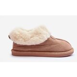 Kesi Women's slippers with fur Beige Lanoze Cene'.'