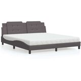  Krevet s madracem sivi 180 x 200 cm od umjetne kože | shoptok.hr