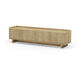 Marckeric TV omarica v hrastovem dekorju v naravni barvi 180x45x40 cm Daira – | Shoptok.si