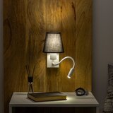 Brilagi - LED zidna lampa NUBILA 1xE27/25W/230V + LED/3W bela/crna | Eponuda.com