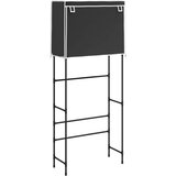  Stalak za pohranu na 2 razine crni 71x29,5x170,5 cm željezni | shoptok.hr