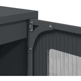 vidaXL Komoda antracitna 100,5x39x107 cm hladno valjano jeklo | Shoptok.si