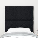 Vzglavje z vzglavjem Črna 80 cm blago, (5000142565) | Shoptok.si