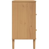  Komoda SENJA smeđa izgled ratana 80x40x80cm masivna borovina | shoptok.hr