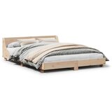  The Living Store Posteljni okvir brez vzmetnice 120x200 cm trdna borovina - Posteljni Okvir, (21525599) | Shoptok.si