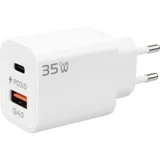 Punjač kućni, 1 x USB-A, 1 x USB-C, brzi, 35W, GaN - GL-35W-AC
