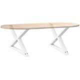 Noge za klub stolić 2 kom Bijele 70 x (42-43,3) cm Čelik | shoptok.hr