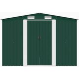  Vrtno spremište 257 x 298 x 178 cm metalno zeleno | shoptok.hr