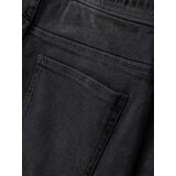 Ombre Men's shorts with elastic waistband and wash effect - grey | shoptok.hr