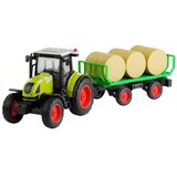 Traktor za igru s prikolicom i balama - 37,5 cm - zelena | shoptok.hr