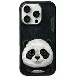 BIG EYED PET 2.0 ovitek z motivom pande za iPhone 16 Pro Max črn