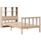 vidaXL Knjižna postelja brez vzmetnice 100x200 cm trdna borovina | Shoptok.si