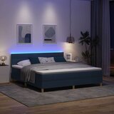  LED Box Spring Krevet s LED trakama Plava 180 x 200 cm tkanina | Eponuda.com