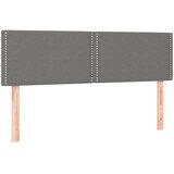  Box spring postelja z vzmetnico LED temno siva 140x200 cm blago, (20724694) | Shoptok.si