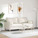 vidaXL Blazine 2 pcs krema Ø 15 x 40 cm Žametna tkanina | Shoptok.si