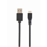 Gembird CC-mUSB2D-1M Double-sided USB 2.0 AM to Micro-USB cable, black, 1 m kabal Cene