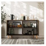 Hanah home Hanah Kućna konzola Venecija, 120x73,6x29,6 cm, Antracit | Eponuda.ba