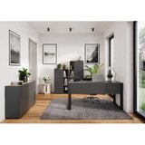 Germania Antracitno sivi ormarić u dekoru hrasta 120x76x34 cm Adrano – | shoptok.hr