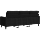  Trosjed od tkanine crna 180 cm baršunasti | Eponuda.com