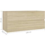 Ormarić za umivaonik boja hrasta sonome 100x38 5x45 cm iverica | shoptok.hr
