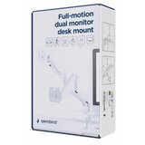 Gembird MA-DA2-06-W Podesivi dupli stoni drzac za monitor, tilt, 17-32 max.10kg White | ePonuda.com