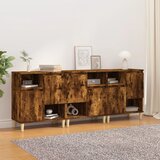  Komode 3 kom boja dimljenog hrasta 60x35x70cm konstruirano drvo | shoptok.hr
