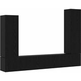  Set TV komoda Zidne 4 pcs Crni hrast Konstruirano drvo | shoptok.hr