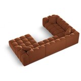 Cosmopolitan Design Kutna garnitura od šenila boja terakote (s lijevim kutom/u obliku slova "U") Treno – | shoptok.hr