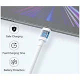 iPEAX kabel USB-C/USB-C 1,5 m, 100 W, 5 A, TPU, bijeli