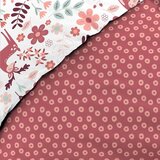 Douceur d intérieur Bela/rožnata enojna bombažna otroška posteljnina 140x200 cm Bichette – | Shoptok.si