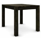  Hrastov stol 100 x 80 cm, crni sa srebrnim efektom | shoptok.hr