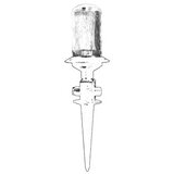Opviq Vanjska zidna lampa BBO-68162-BSY, 47 cm, IP65, E27, Crna | Eponuda.ba