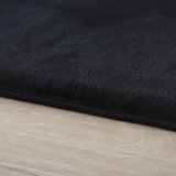 XXXL Preproga Z Visokim Florom Pouffy, Črna, 140x200cm | Shoptok.si