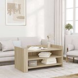vidaXL Klubska mizica sonoma hrast 100x50x50 inženirski les | Shoptok.si