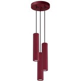 Sollux Lighting Viseča svetilka KARBON 3P burgund, (5000352372) | Shoptok.si
