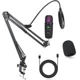 INF USB Kondenzatorski Mikrofon Komplet - Studio Snemanje & Pretočni Mikrofon s Stojalom, (5000289884) | Shoptok.si