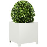  Vrtne sadilice 2 kom bijele 40x40x40 cm čelične | Eponuda.com