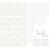 Metalni panel ograde Bijela Metal Velik Dekorativni umetci | shoptok.hr