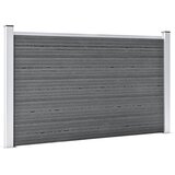  Vrtna ograda od WPC-a 353 x 106 cm siva | Eponuda.com