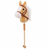 HOBBY Horse Stick Horse Head Galloping Neighing Sounds Beige 100 cm | Shoptok.si
